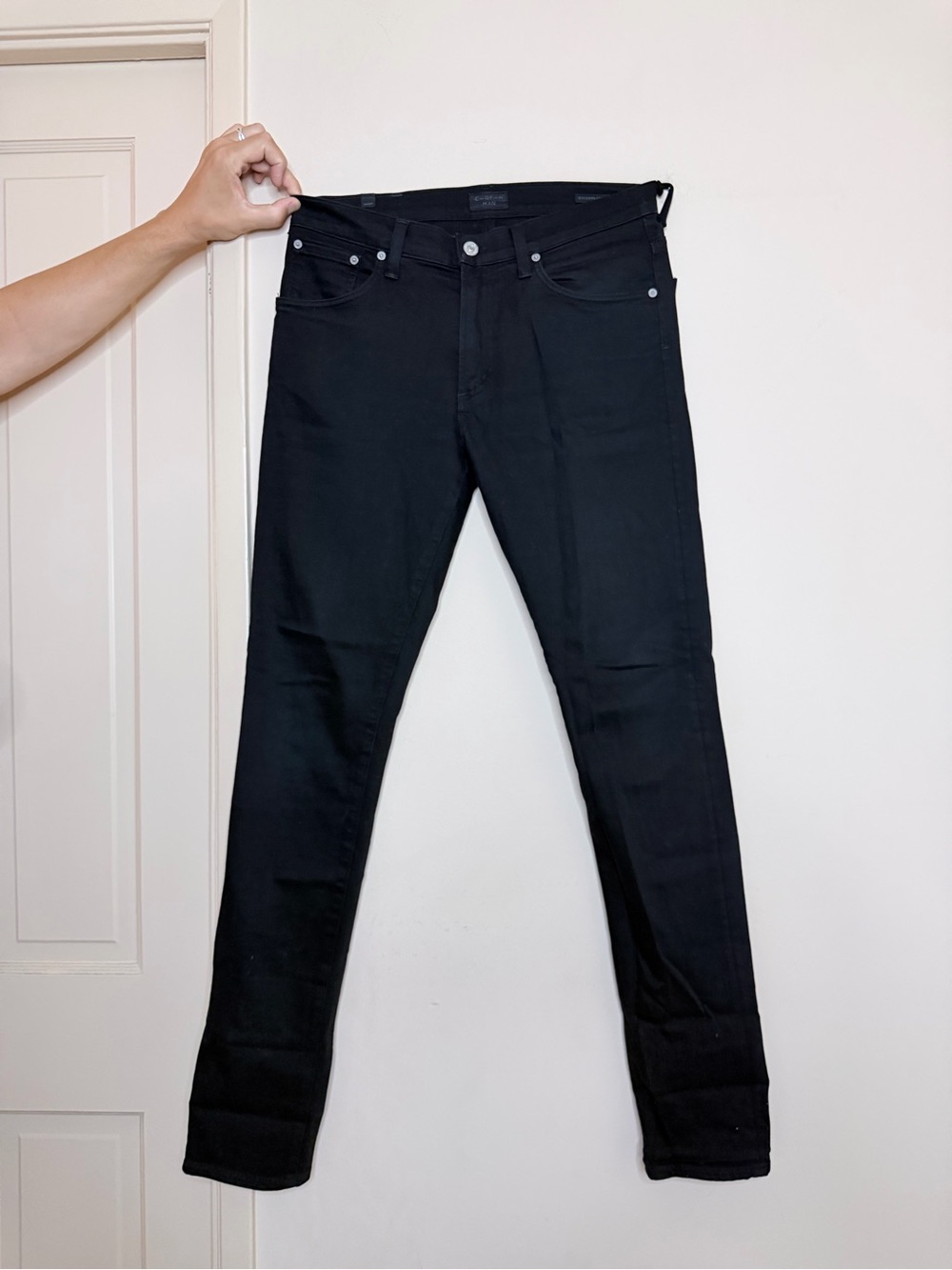 Citizen of Humanity Men's Slim Black Jeans 31